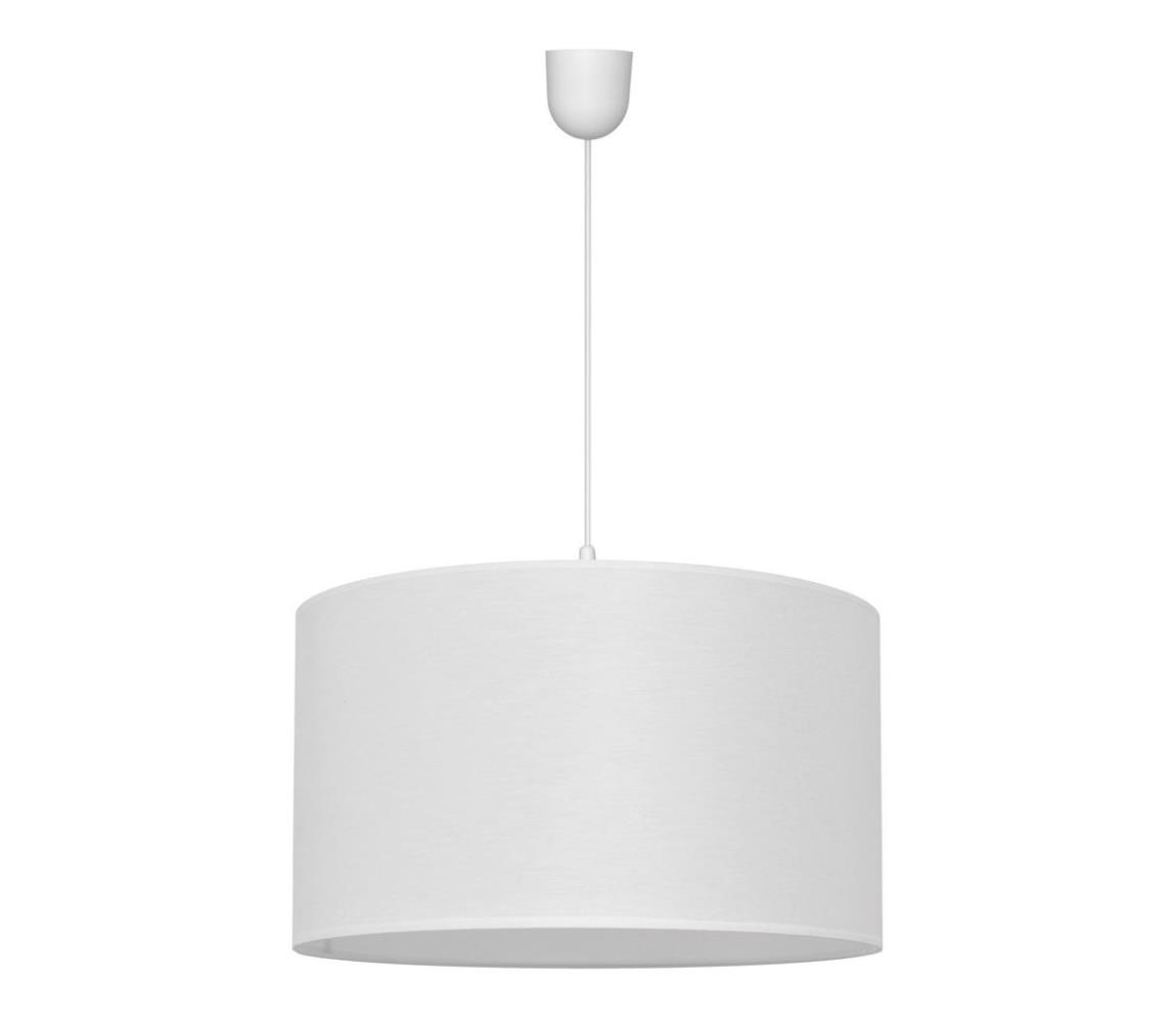  Luster na lanku ALBA 1xE27/60W/230V pr. 45 cm biela 