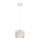 Luster na lanku ALDO 1xE27/60W/230V pr. 15 cm biela