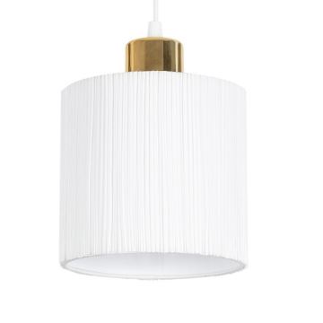 Luster na lanku BIZO 3xE27/60W/230V biela/zlatá