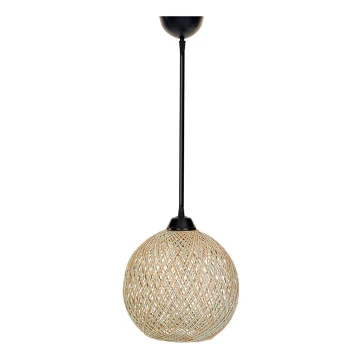 Luster na lanku JUTE 1xE27/60W/230V béžová