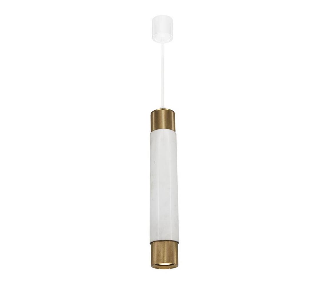  Luster na lanku Marble white/brass 1xGU10/8W/230V 