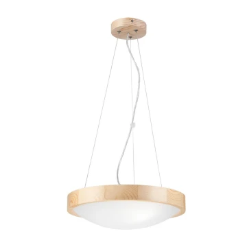 Luster na lanku NATURAL SLIM 2xE27/60W/230V ø 37 cm borovica