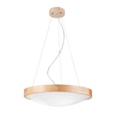 Luster na lanku NATURAL SLIM 3xE27/60W/230V ø 47 cm borovica