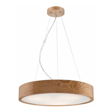 Luster na lanku OAK 3xE27/60W/230V dub ø 47,5 cm - FSC certifikované