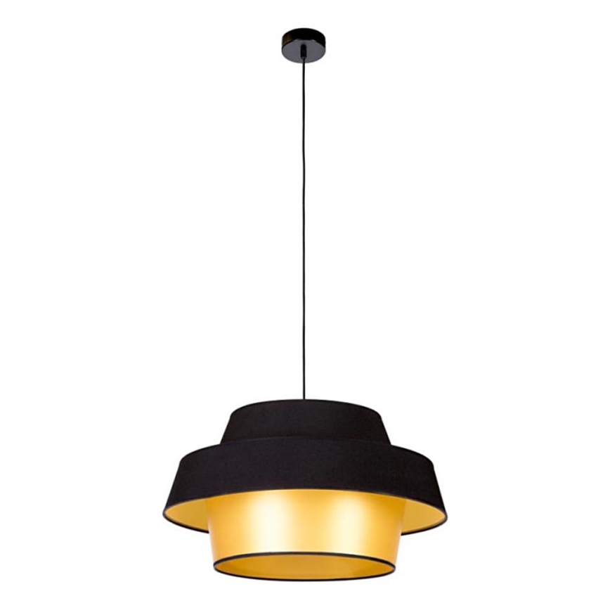 Luster na lanku PRETO GOLD 1xE27/60W/230V