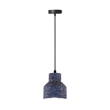 Luster na lanku TERRAZZO 1xE27/60W/230V pr. 12 cm čierna