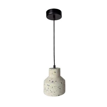 Luster na lanku TERRAZZO 1xE27/60W/230V pr. 12 cm krémová