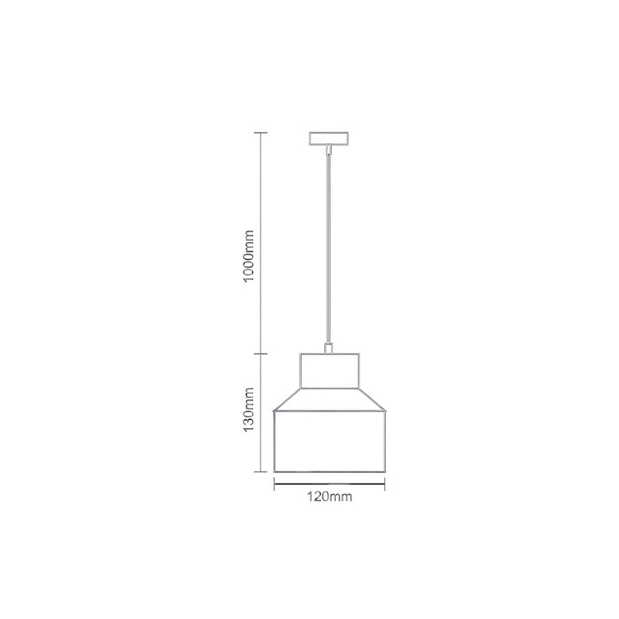 Luster na lanku TERRAZZO 1xE27/60W/230V pr. 12 cm krémová