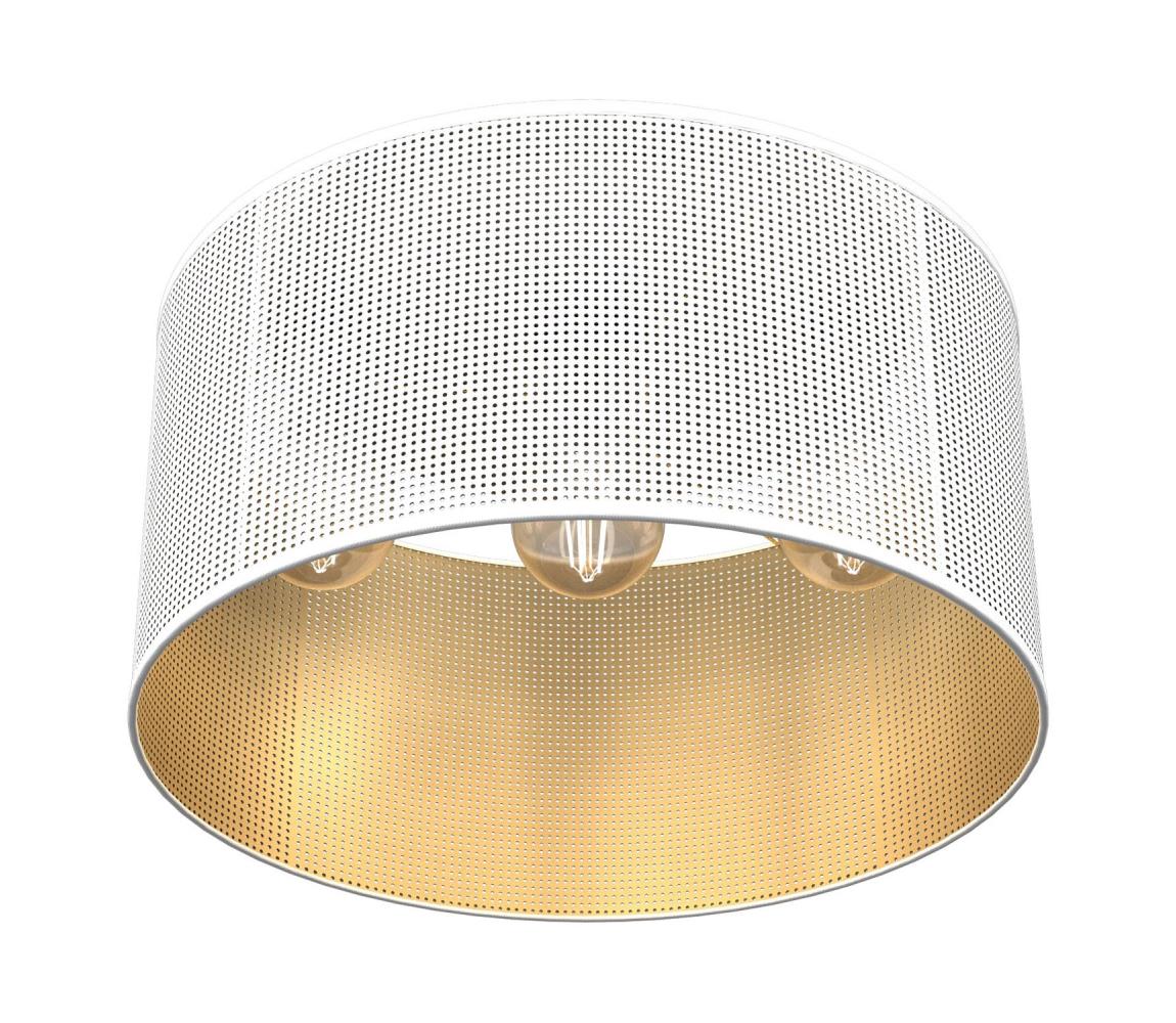  Luster prisadený LOFT SHADE 3xE27/60W/230V biela/zlatá 