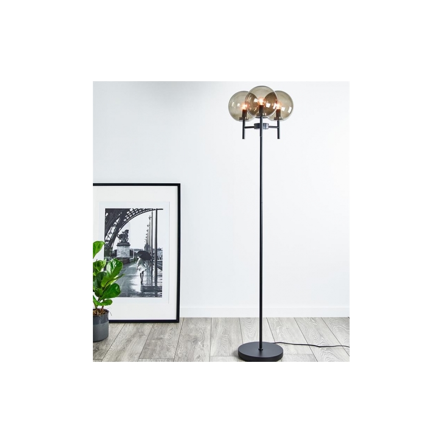 Markslöjd 107947 - Stojacia lampa CROWN 3xE14/20W/230V