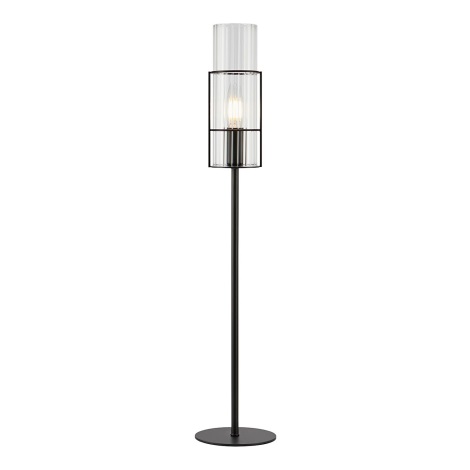 Markslöjd 108556 - Stolná lampa TUBO 1xE14/40W/230V 65 cm čierna/číra
