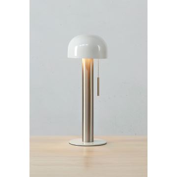 Markslöjd 108577 - Stolná lampa COSTA 2xG9/18W/230V biela/matný chróm