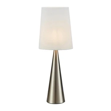 Markslöjd 108624 - Stolná lampa CONUS 1xE14/40W/230V biela/matný chróm