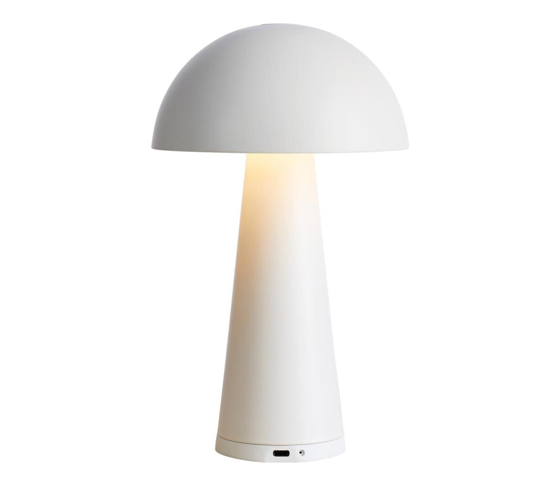 Markslöjd Markslöjd 108656 - LED Stmievateľná nabíjacia lampa FUNGI LED/1,5W/5V IP44 biela 