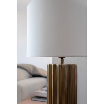Markslöjd 108669 - Stolná lampa HASHIRA 1xE27/40W/230V biela/mosadz