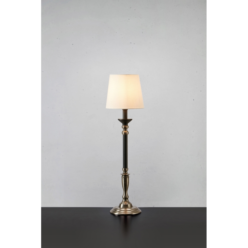 Markslöjd 108680 - Stolná lampa GENT 1xE27/40W/230V chróm/čierna/biela