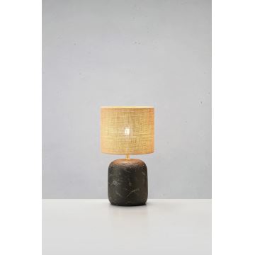 Markslöjd 108683 - Stolná lampa MONTAGNA 1xE14/40W/230V 32 cm béžová/čierna