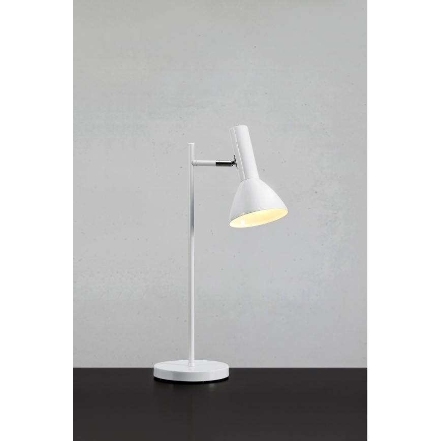 Markslöjd 108688 - Stolná lampa METRO 1xE27/40W/230V biela