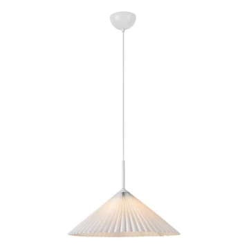 Markslöjd 108711 - Luster na lanku PLISADO 1xE27/40W/230V pr. 50 cm biela