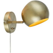 Markslöjd 108754 - Nástenná lampa EDGAR 1xE14/40W/230V zlatá