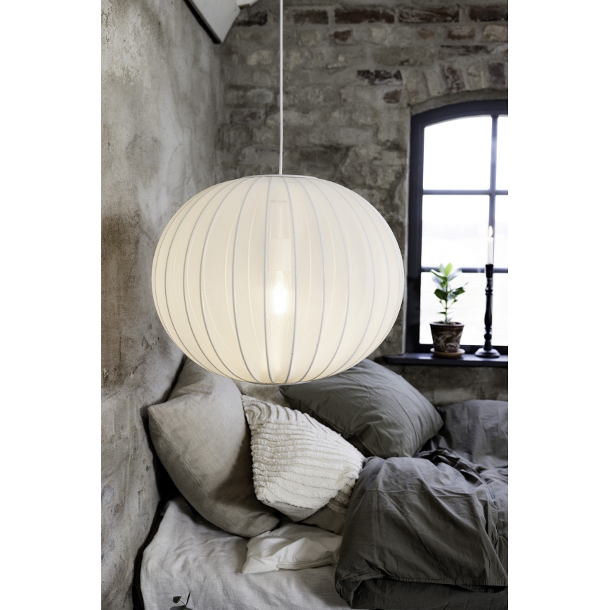 Markslöjd 108792 - Luster na lanku FORENCE 1xE27/40W/230V pr. 50 cm biela