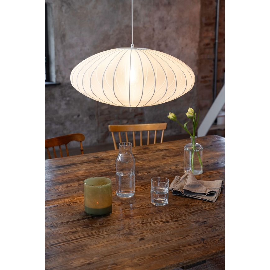 Markslöjd 108794 - Luster na lanku FORENCE 1xE27/40W/230V pr. 60 cm biela