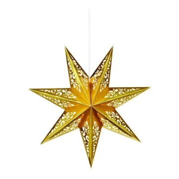 Markslöjd 702830 - Vianočná dekorácia SATURNUS 1xE14/25W/230V pr. 45 cm zlatá