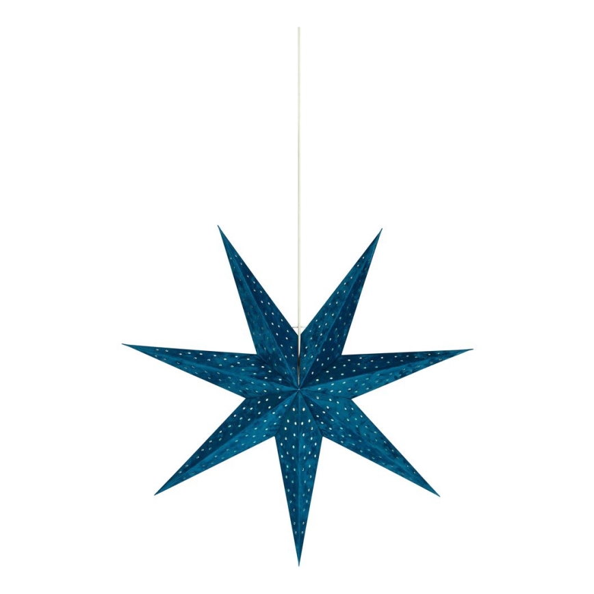 Markslöjd 705487 - Vianočná dekorácia VELOURS 1xE14/6W/230V 75 cm modrá