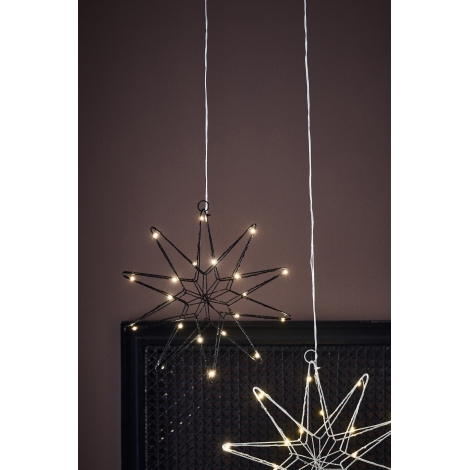 Markslöjd 705749 - LED Vianočná dekorácia GLEAM LED/0,6W/3xAA čierna