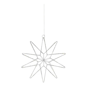 Markslöjd 705750 - LED Vianočná dekorácia GLEAM LED/0,6W/3xAA strieborná