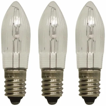 Markslöjd 8264 - SADA 3x Vianočná žiarovka TOPPLAMPA E10/3W/55V