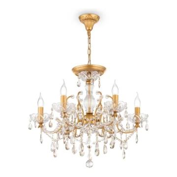 Maytoni DIA004-06-G - Luster na reťazi SEVILLA 6xE14/60W/230V