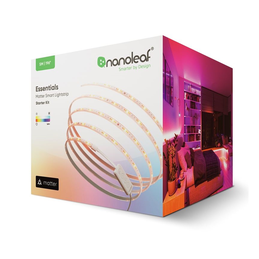 Nanoleaf - LED RGBW Stmievateľný pásik ESSENTIALS 2700-6500K Wi-Fi 5m