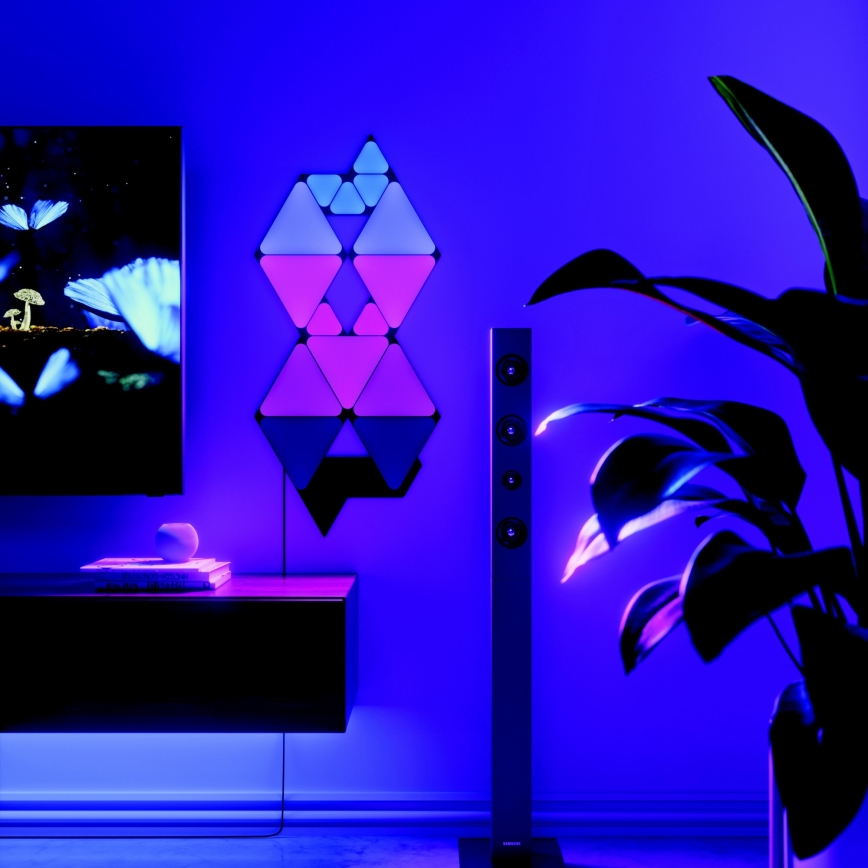 Nanoleaf - Rozširovacia SADA 10x LED RGBW Stmievateľný panel MINI TRIANGLES LED/0,54W/230V 1200-6500K Wi-Fi