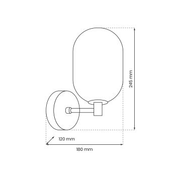 Nástenná lampa ALIAS 1xG9/8W/230V zlatá