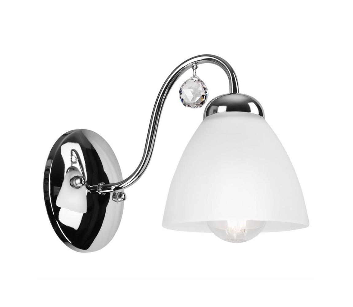  Nástenná lampa MIRANDA 1xE27/60W/230V lesklý chróm 