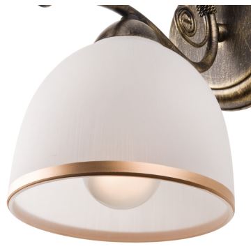 Nástenná lampa RETRO II 1xE27/60W/230V zlatá patina