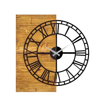 Nástenné hodiny 55x58 cm 1xAA drevo/kov
