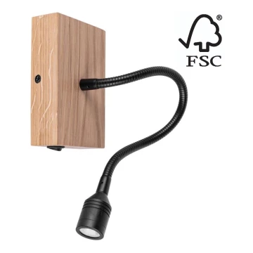 Nástenné svietidlo LECTOR LED/2,5W/230V dub – FSC certifikované