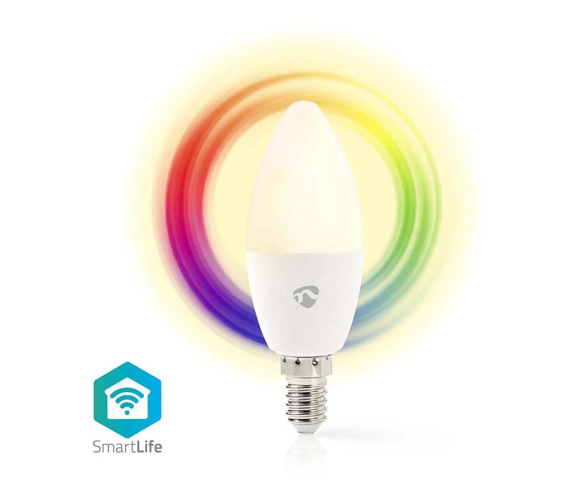   WIFILRC10E14 - LED RGB Stmievateľná žiarovka E14/4,9W/230V Wi-Fi 2700-6500K 