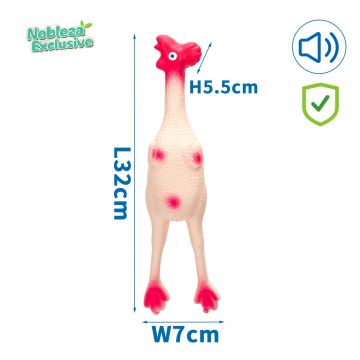 Nobleza - Pískacia hračka pre psov kura