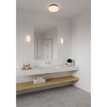Nordlux - Kúpeľňové nástenné svietidlo FOAM 1xE27/55W/230V IP44 čierna