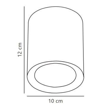 Nordlux - LED Bodové svietidlo FALLON LONG LED/5,5W/230V čierna