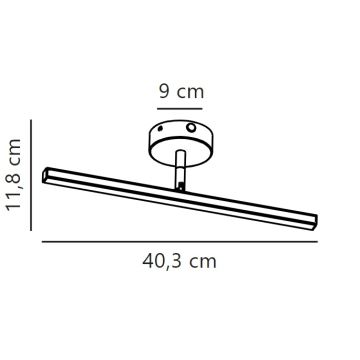 Nordlux - LED Kúpeľňové osvetlenie zrkadla IP LED/6,2W/230V IP44 40 cm biela