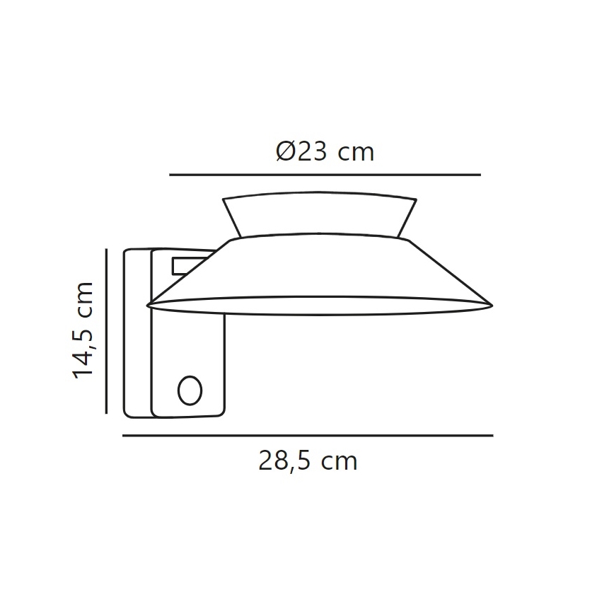 Nordlux - LED Solárne nástenné svietidlo so senzorom JUSTINA LED/5W/3,7V IP44