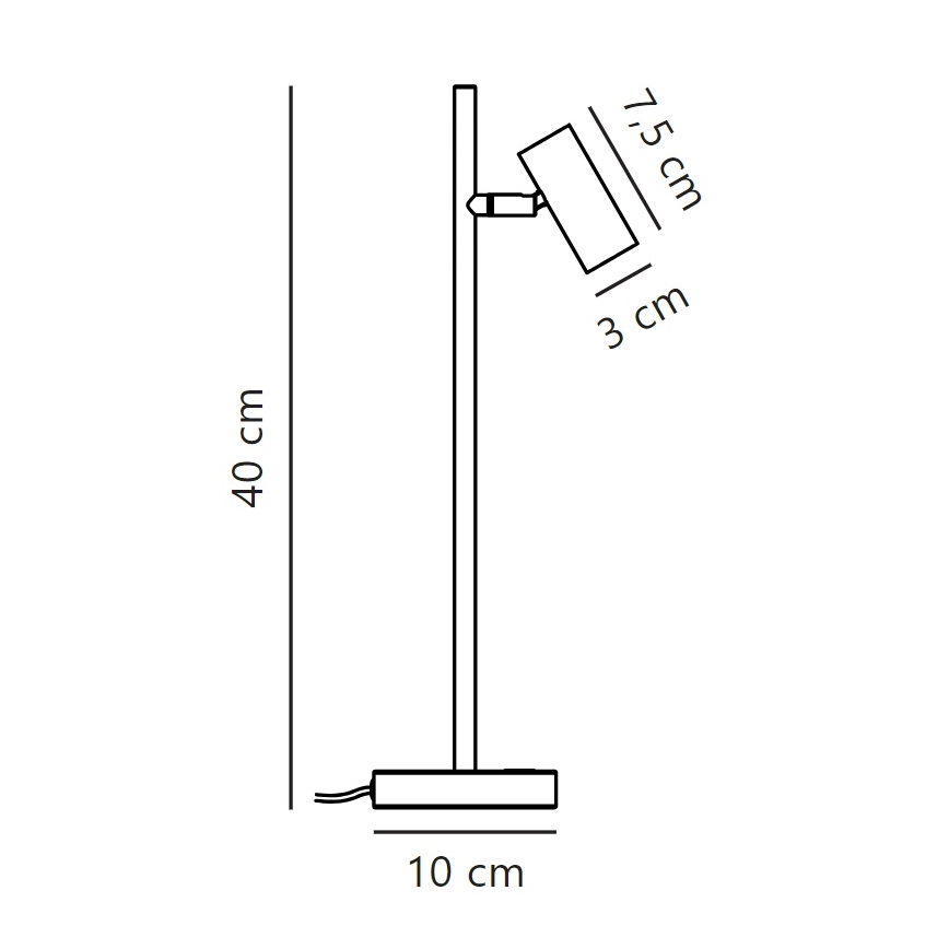 Nordlux - LED Stmievateľná stolná lampa OMARI LED/3,2W/230V biela