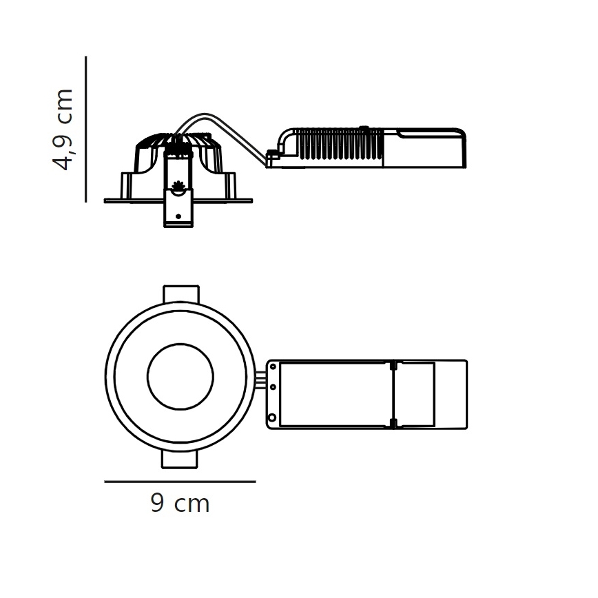 Nordlux - LED Stmievateľné kúpeľňové podhľadové svietidlo ALBRIC LED/8W/230V IP44 biela