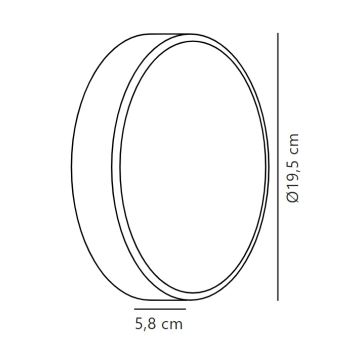 Nordlux - LED Vonkajšie nástenné svietidlo OLIVER LED/9W/230V IP54 pr. 19,5 cm