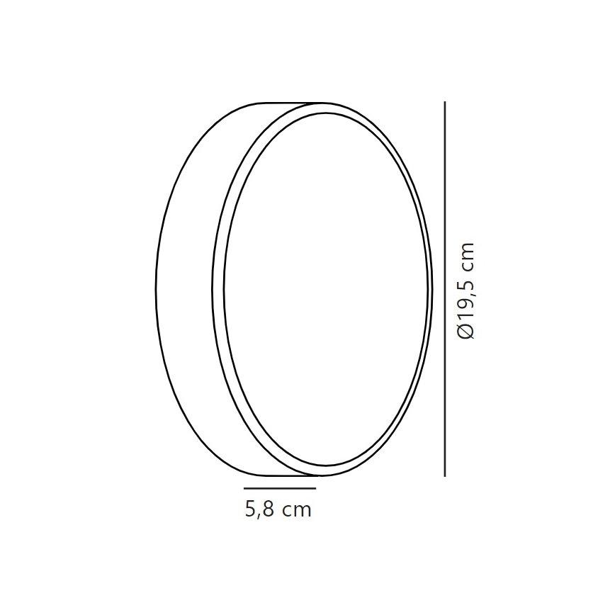 Nordlux - LED Vonkajšie nástenné svietidlo OLIVER LED/9W/230V IP54 pr. 19,5 cm