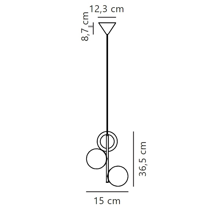 Nordlux - Luster na lanku LILLY 3xE14/40W/230V zlatá